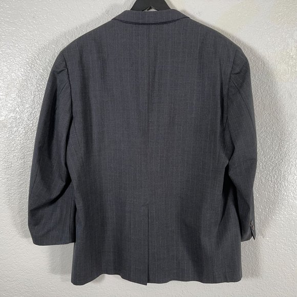 Brooks Brothers Grey Pinstripe Wool Blazer 2 Button Men's Size 44 - Picture 5 of 6